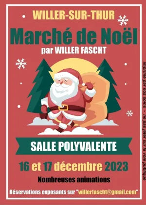 L'OTT MIEL sera présent au Marché de Noel de Willer sur Thur les 16 et 17 décembre 2023